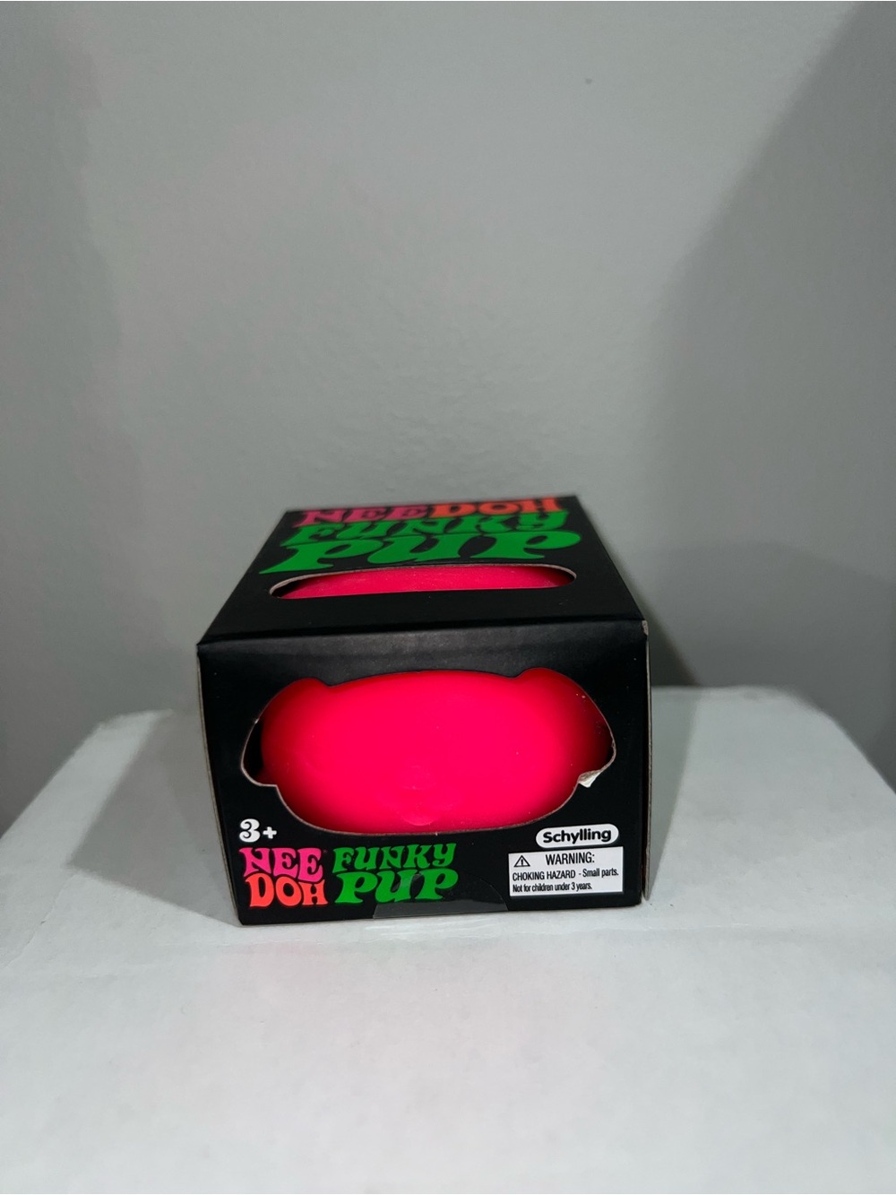 NeeDoh Funky Pup Stress Toy - Bright Pink